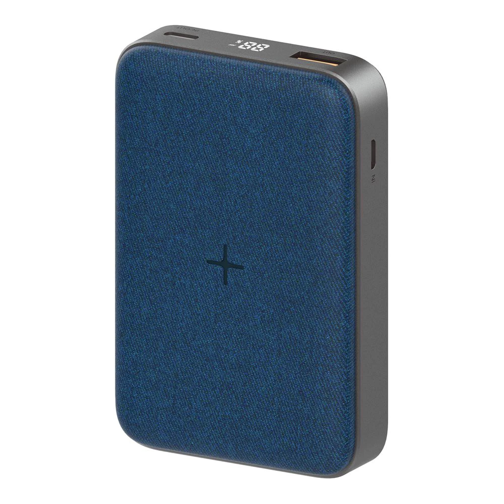 Power Bank EW35 สีน้ำเงิน 10000mAh แบตสำรองชาร์จไร้สาย18W ชาร์จเร็ว QC 3.0